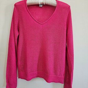 Tommy Bahama Women's Fuchsia Knit Top Size XS 100% Linen